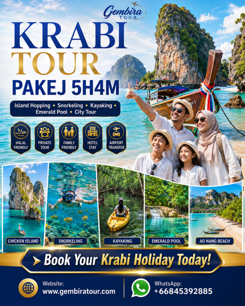 krabi halal tour pakej 5h4m
