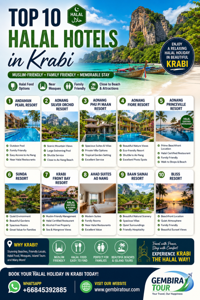 top 10 halal hotels in krabi
